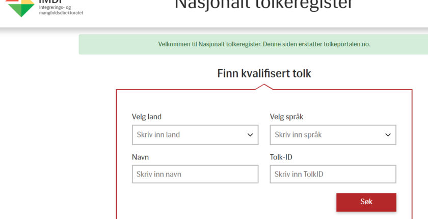 Nytt tolkeregister sikrar god kommunikasjon i krisetider