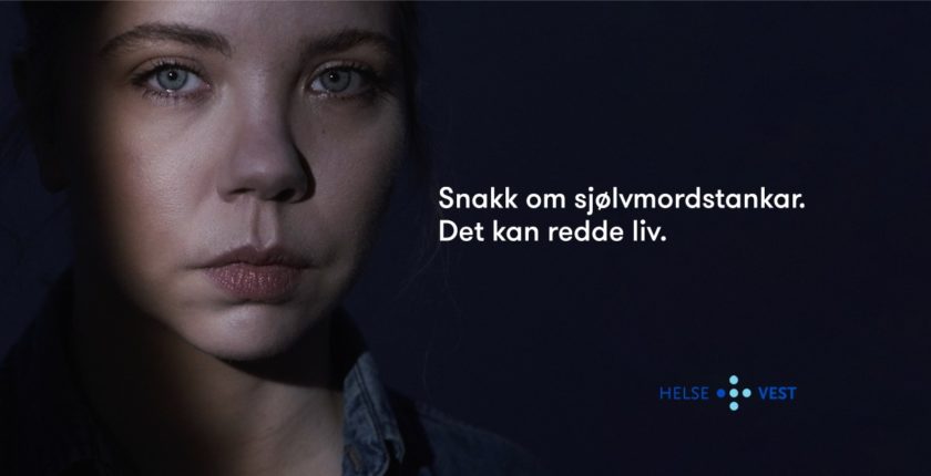 Folkeopplysningskampanje: Snakk om sjølvmordstankar. Det kan redde liv