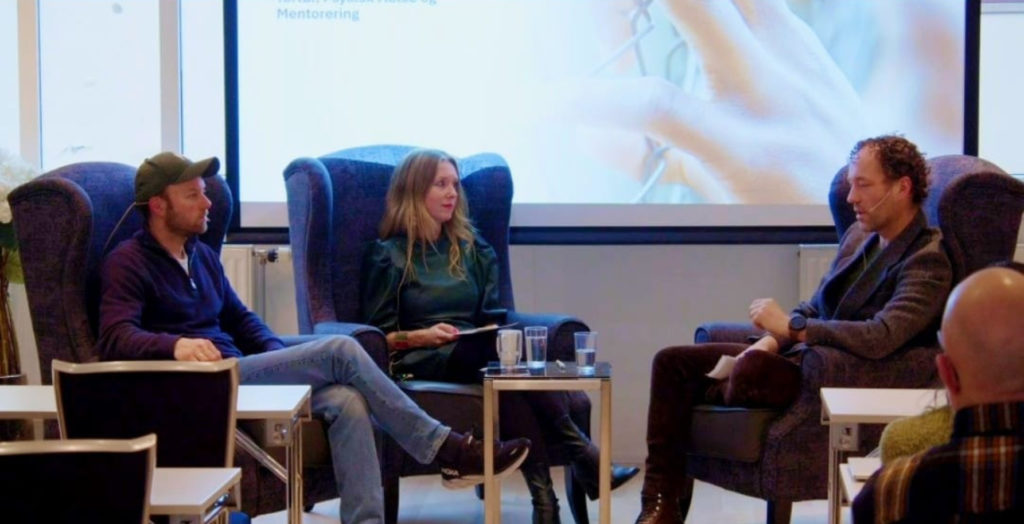 Bilde av mentor Frode Gudvangen, Elisabeth Harnes og Anders Geertsen, psykologspesialist.