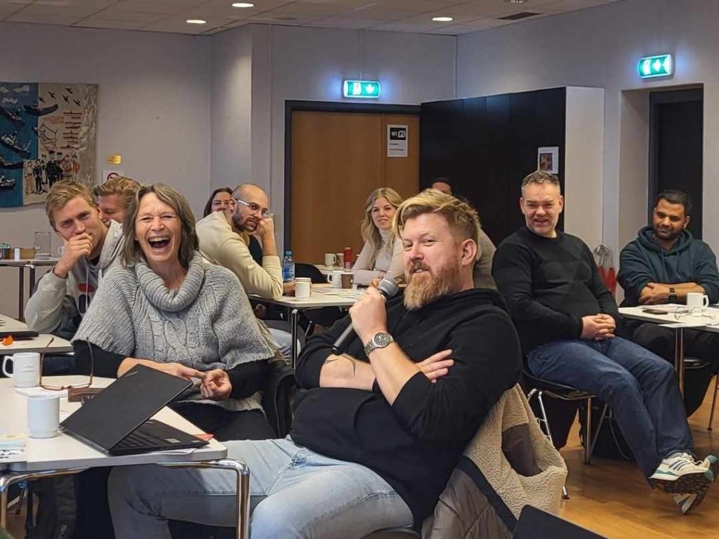 Deltagere på metoropplæring.